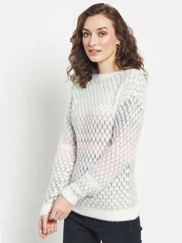 Women Pink Pullover Sweater on Sale