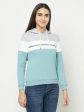 Women Light Teal Sweatshirts Online Hot Sale