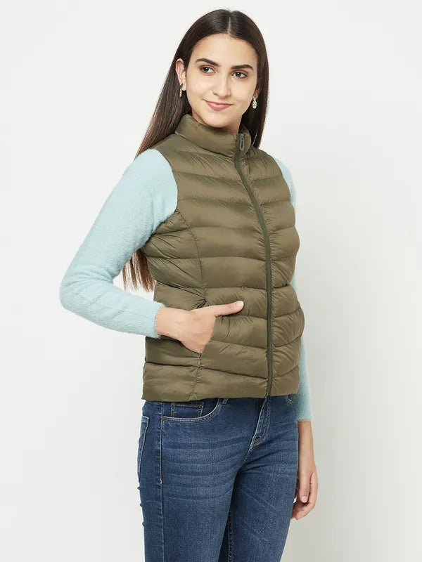 Women Olive Front Open Jackets Sale