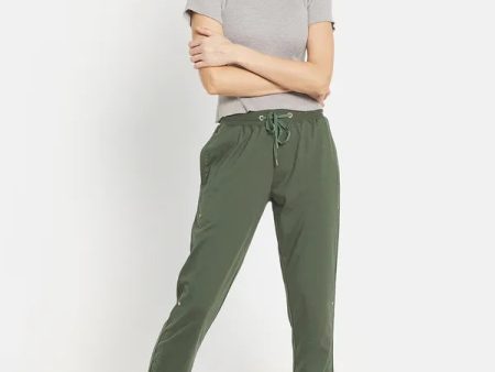 Women Solid Cotton Track Pants For Sale