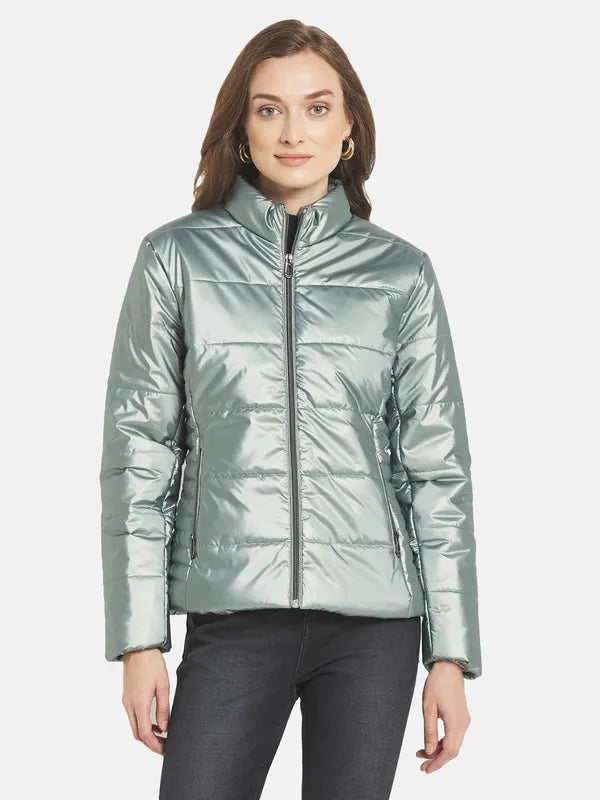 Women Solid Padded Jacket Online now