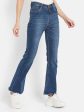 Women Bootcut Light Fade Stretchable Jeans Hot on Sale