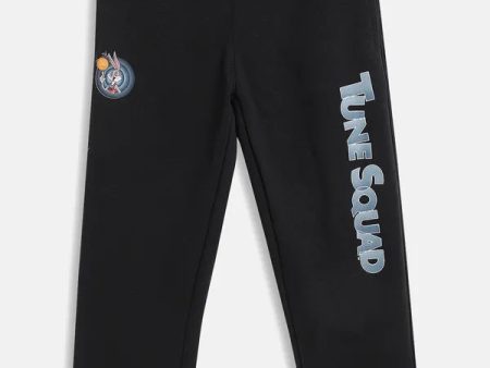 Boys Solid Cotton Drawstring Track Pants Cheap