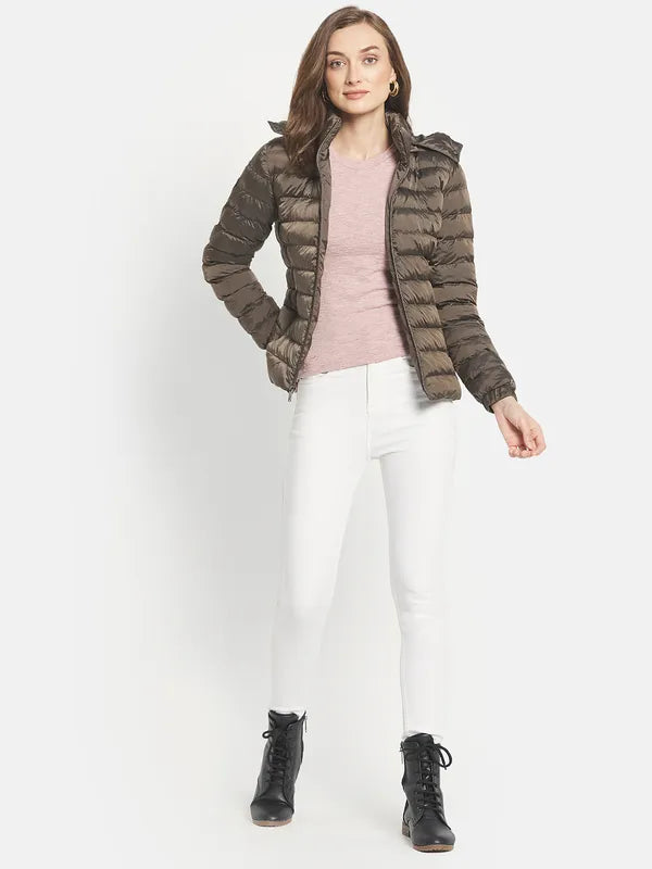 Women Puffer Jacket With Patchwork Sale