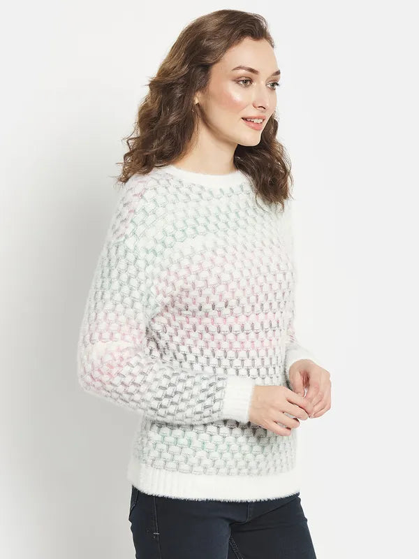 Women Pink Pullover Sweater on Sale