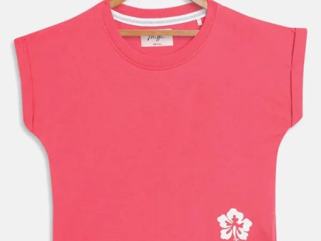 Strawberry Solid Round Neck Discount