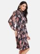 Mettle Floral Printed Cotton Fit  Flare Dress Fashion