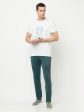 Octave Men Green Solid Cotton Track Pants Online now