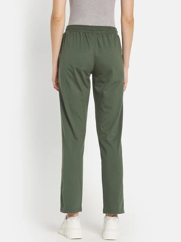 Women Solid Cotton Track Pants For Sale