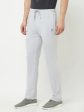 Octave Men Grey-Melange Solid Cotton Track Pant Sale