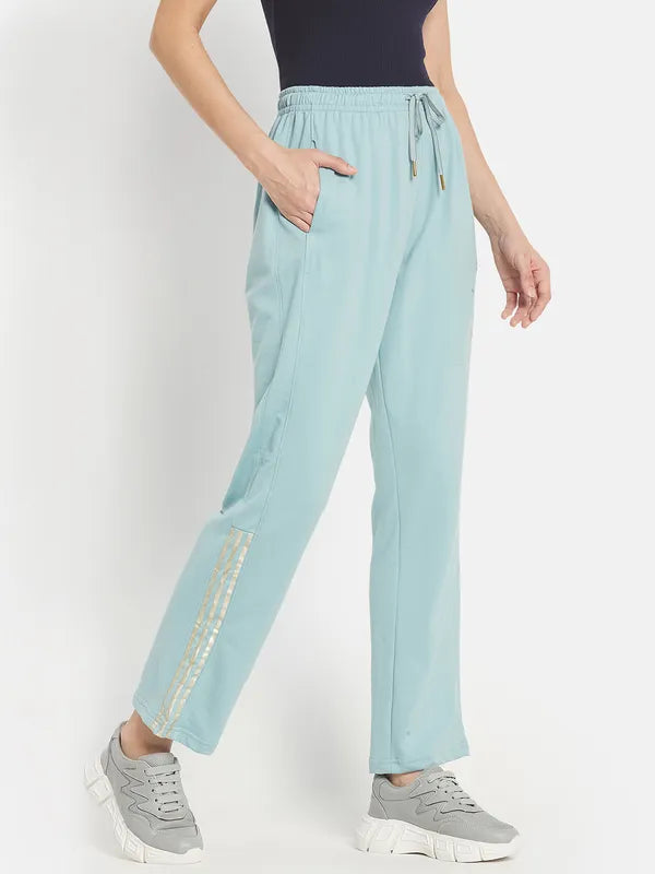 Women Solid Cotton Track Pants For Cheap