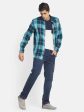 Octave Men Blue Straight Fit Mildly Distressed Light Fade Jeans Fashion