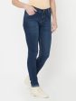 Women Dark Blue Jeans Online Hot Sale