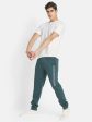 Octave Men Green Graphic Printed Cotton Joggers Sale