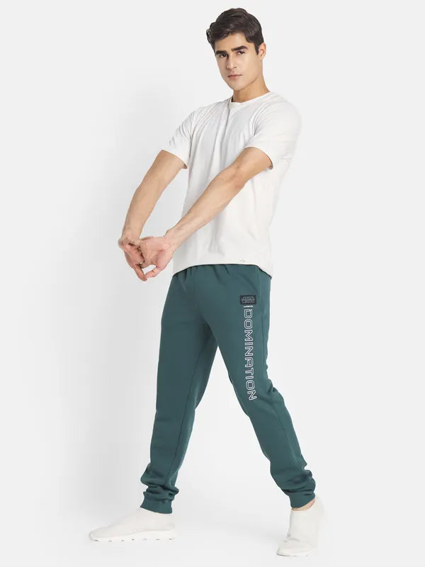 Octave Men Green Graphic Printed Cotton Joggers Sale