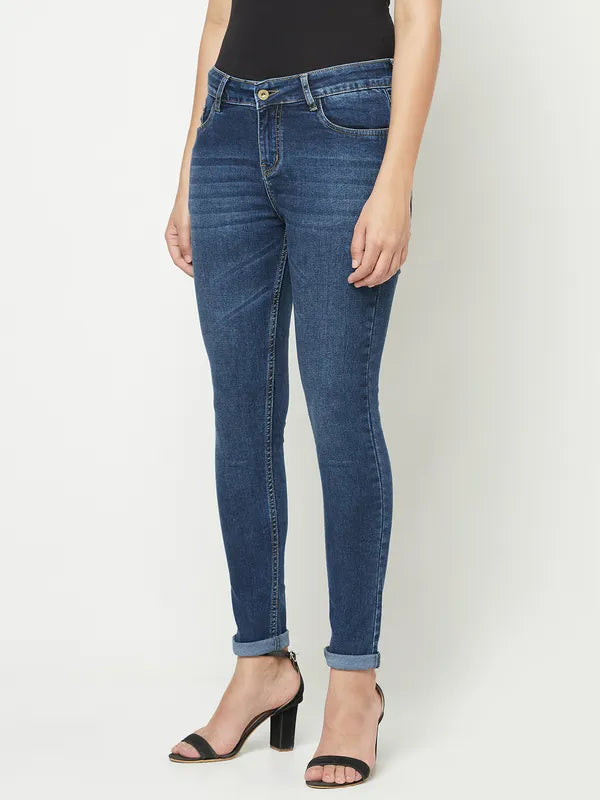 Women Medium Blue Jeans Hot on Sale