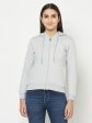 Women Grey Melange Sweatshirts Sale