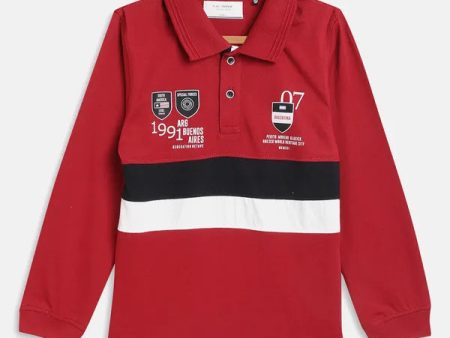 Boys Printed Polo Collar T-Shirt Sale