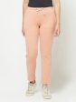 Women Suede Pink Trackpants Online Hot Sale