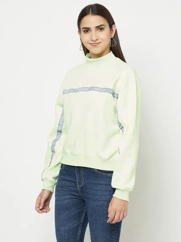 Women Neon Green Sweatshirts Online Sale