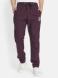 Octave Men Maroon Solid Pure Cotton Track Pants Online Hot Sale