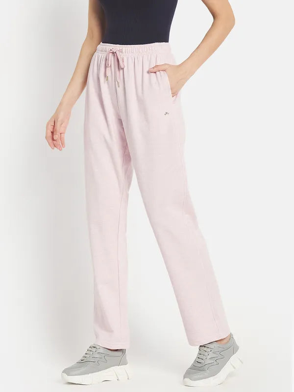 Women Solid Cotton Track Pants For Cheap