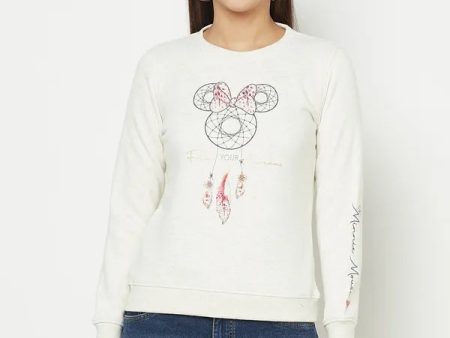 Women Natural Melange Sweatshirts on Sale