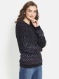 Women Printed Round Neck Pullover Supply