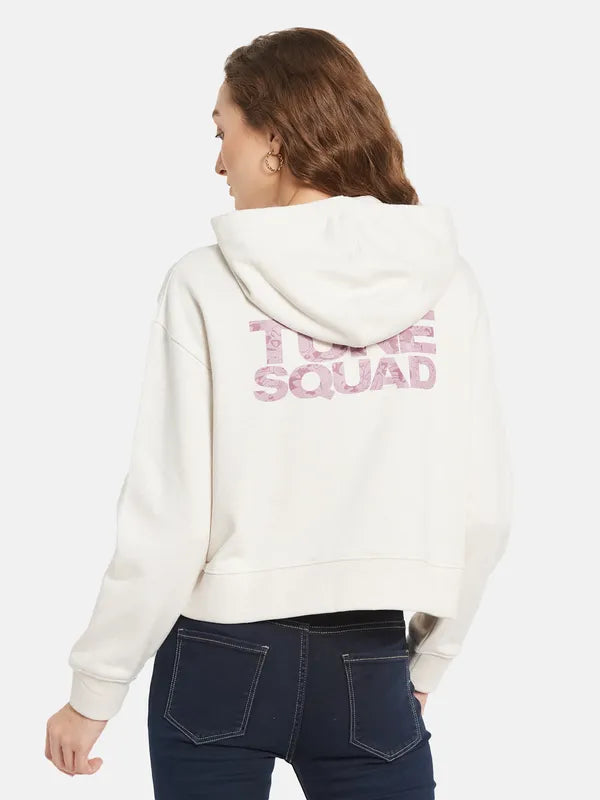 Women Printed Hooded Sweatshirt For Discount