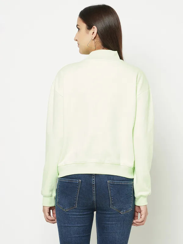 Women Neon Green Sweatshirts Online Sale