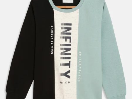 Typography Print Sweatshirt on Sale