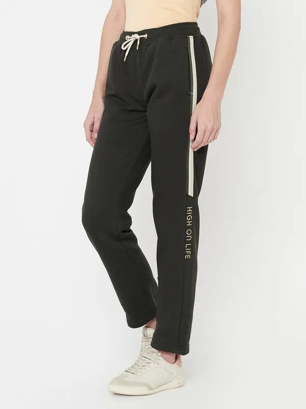 Women Dark Olive Trackpants Supply