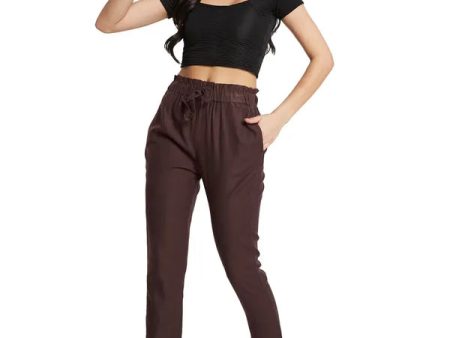 Mettle Ss-24 Women Mid Rise Cotton Track Pants Supply