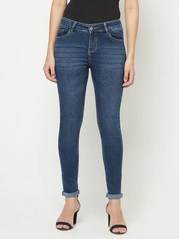 Women Medium Blue Jeans Hot on Sale