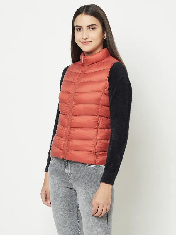 Women Rust Front Open Jackets Online Sale