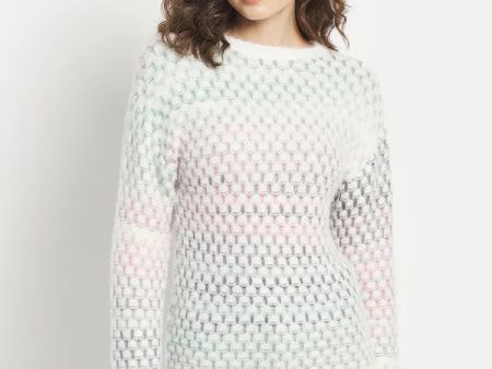 Women Pink Pullover Sweater on Sale