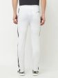 Octave Men White  Black Printed Regular-Fit Cotton Track Pant For Discount