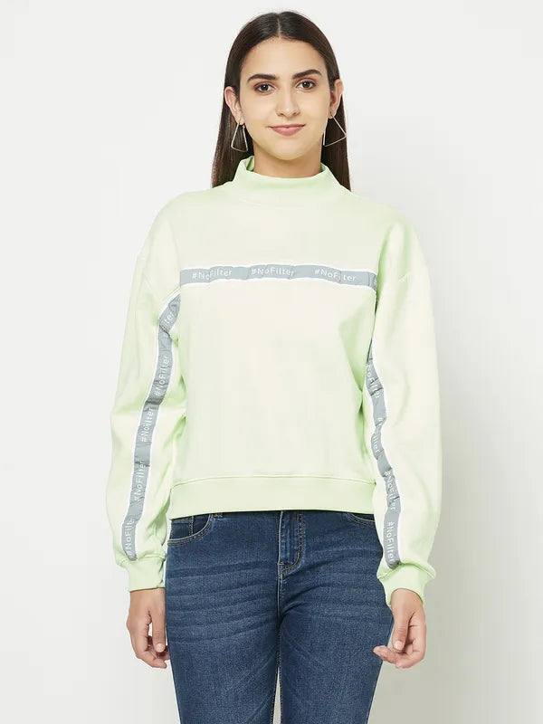 Women Neon Green Sweatshirts Online Sale