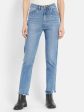 Women Straight Fit Low Distress Heavy Fade Stretchable Jeans Discount