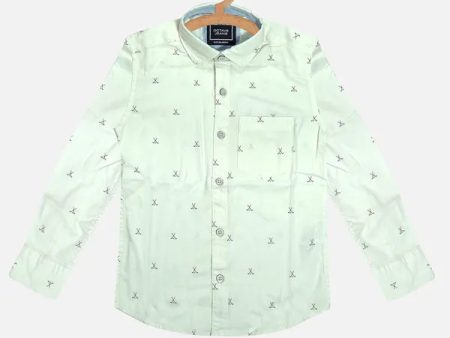 Boys Printed Cotton Casual Shirt Cheap