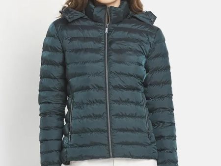 Women Solid Puffer Jacket Online