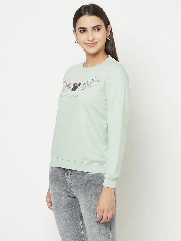 Women Dusty Mint Sweatshirts Supply