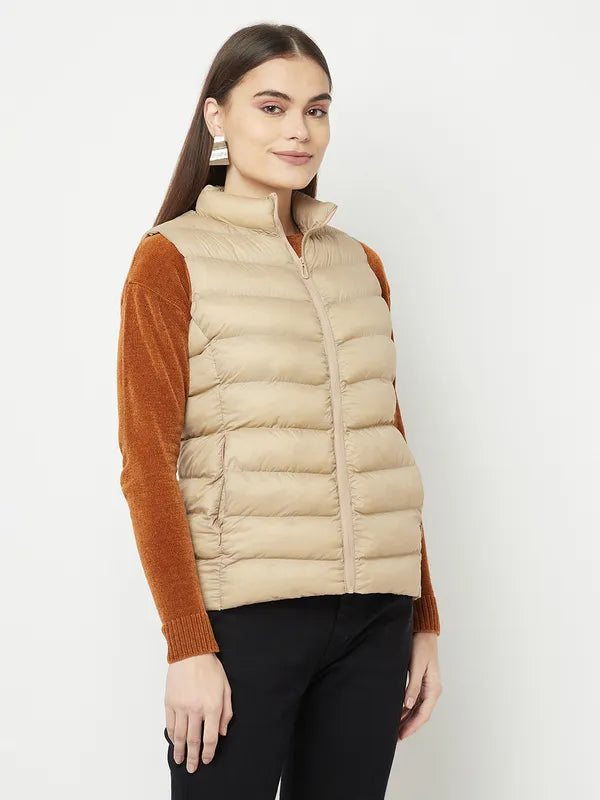 Women Beige Front Open Jackets Hot on Sale