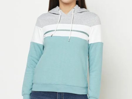 Women Light Teal Sweatshirts Online Hot Sale