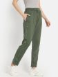 Women Solid Cotton Track Pants For Sale