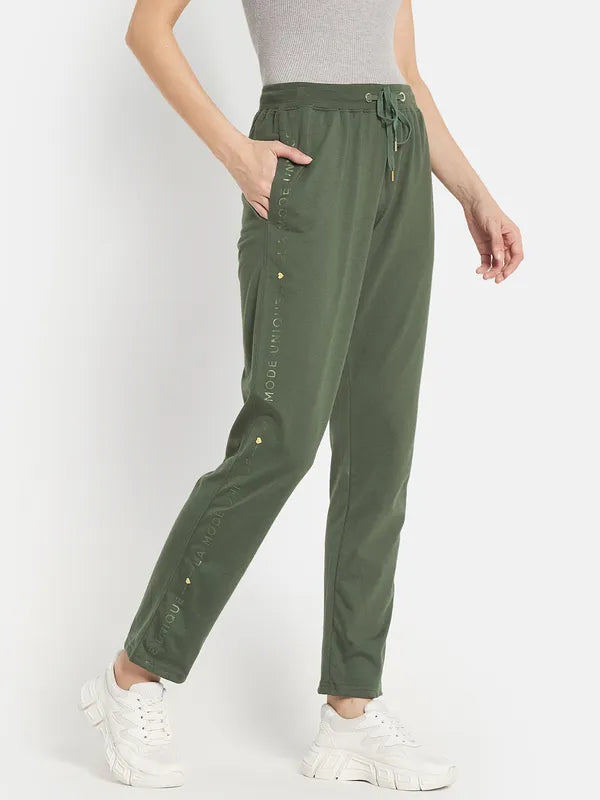 Women Solid Cotton Track Pants For Sale