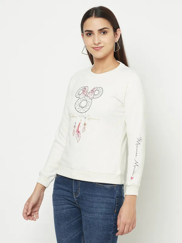 Women Natural Melange Sweatshirts on Sale