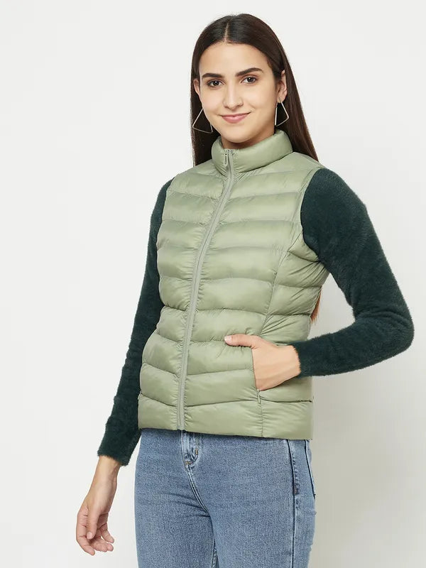 Women Misty Green Front Open Jackets Online Hot Sale