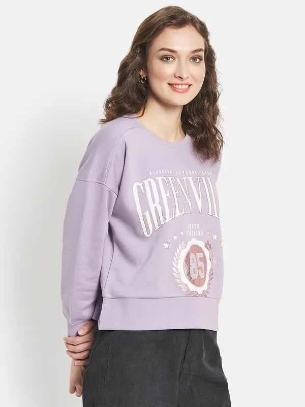 Women Printed Cotton Sweatshirt Online now