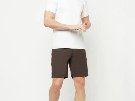 Octave Men Brown Sports Shorts For Cheap